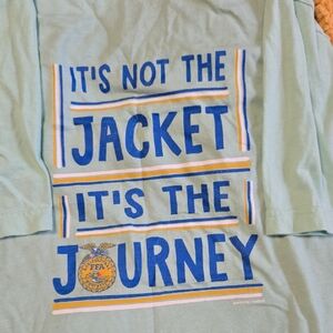 Blue and Yellow Graphic Tee